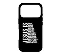 Carcasa para iPhone 17 Pro Jesús Es Mi Todo Mi Todo Mi Dios Señor Salvador Sanador
