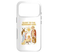 Carcasa para iPhone 17 Pro Jesus Glory to The Newborn King, Estilo Retro, para Hombre