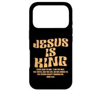Carcasa para iPhone 17 Pro Jesus Is King Bible Verse John 14:6 Christian God Religious