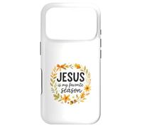Carcasa para iPhone 17 Pro Jesus Is My Favorite Season Fall Wreath Watercolor