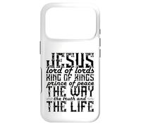 Carcasa para iPhone 17 Pro Jesus Lord of Lords King of Kings Prince of Peace The Way