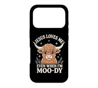 Carcasa para iPhone 17 Pro Jesus Loves Me Even When I'm Moody