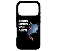 Carcasa para iPhone 17 Pro Jesus Loves You Alotl - Axolotl Christian Faith Adult & Kids