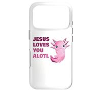 Carcasa para iPhone 17 Pro Jesus Loves You Alotl - Axolotl Christian Faith Adult & Kids