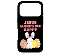 Carcasa para iPhone 17 Pro Jesus Makes Me Happy - Girls & Women Easter Christian Faith