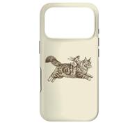 Carcasa para iPhone 17 Pro Jesús Montando Maine Coon Divertido Cristiano para Gatunos