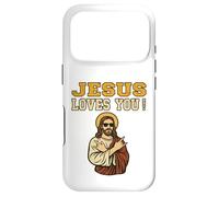 Carcasa para iPhone 17 Pro Jesús te ama Hermano Divertido fe Cristiana Jesús
