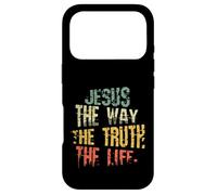 Carcasa para iPhone 17 Pro Jesus The Way The Truth The Life Retro Vintage Domingo de Pascua
