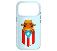 Carcasa para iPhone 17 Pro Jibaro Coqui Frog Puerto Rico Bandera Boricua Pocket Borinquen