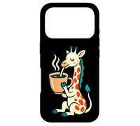 Carcasa para iPhone 17 Pro Jirafa Coffee Funny Morning Animal Humor Gráfico