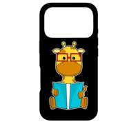 Carcasa para iPhone 17 Pro Jirafa Nerd Libro Gafas