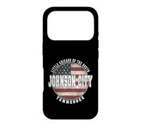 Carcasa para iPhone 17 Pro Johnson City Tennessee, Bandera Americana Vintage