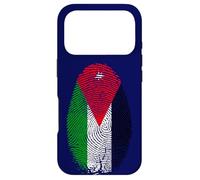 Carcasa para iPhone 17 Pro Jordan Flag Fingerprint Jordanian Gift for Jordanians