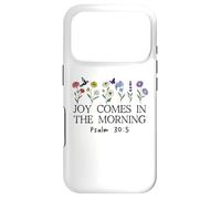 Carcasa para iPhone 17 Pro Joy Comes in The Morning Sign,Christian Scripture Psalm 30 5