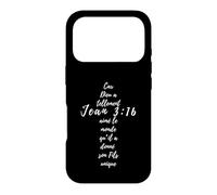 Carcasa para iPhone 17 Pro Juan 3 16 Cruz Cristiana Regalos Religión Verso Biblia