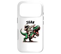 Carcasa para iPhone 17 Pro Juan Dabbing Astronauta en un Dinosaurio Dibujos Animados