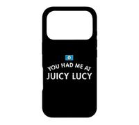 Carcasa para iPhone 17 Pro Jucy Juicy Lucy Cheeseburger Minneapolis Bar Comida