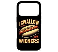 Carcasa para iPhone 17 Pro Juego de Palabras Divertido con Salchichas con Forma de Trago Juicy Wieners
