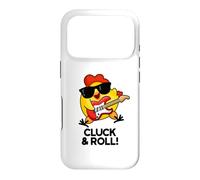 Carcasa para iPhone 17 Pro Juego de Palabras Divertido de Pollo Cluck and Roll