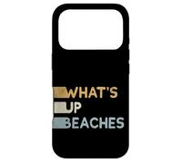 Carcasa para iPhone 17 Pro Juego de Palabras Retro de los Ochenta en la Playa | ¿Qué Pasa Playas