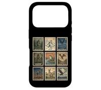 Carcasa para iPhone 17 Pro Juego de Sellos Cryptid Bigfoot Yeti Mothman Legendary Creatures