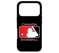 Carcasa para iPhone 17 Pro Jugador de béisbol Canadiense Bandera Canadiense Arce Tierra Herencia Lata