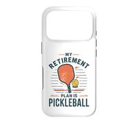 Carcasa para iPhone 17 Pro Jugador Senior del Plan de jubilación de Pickleball Divertido