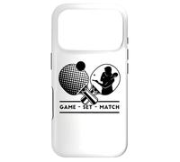 Carcasa para iPhone 17 Pro Jugadores de Tenis de Mesa Game-Set-Match Mesa de Ping-Pong