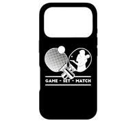 Carcasa para iPhone 17 Pro Jugadores de Tenis de Mesa Game-Set-Match Mesa de Ping-Pong