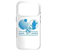 Carcasa para iPhone 17 Pro Jugadores de Tenis de Mesa Game-Set-Match Mesa de Ping-Pong