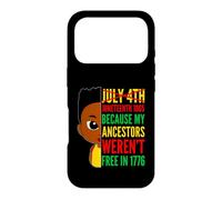 Carcasa para iPhone 17 Pro Juneteenth 1865 Porque mis antepasados no Eran Libres en 1776