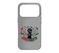 Carcasa para iPhone 17 Pro Juneteenth Freedom Day Emancipation Fist