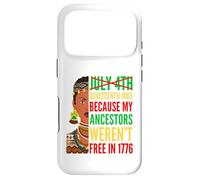 Carcasa para iPhone 17 Pro Juneteenth Melanina Mujeres 1865 Mis antepasados no Eran Libres 1776