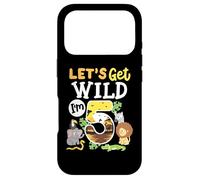 Carcasa para iPhone 17 Pro Jungle Safari Let's Get Wild 5th Birthday Zoo Niño de 5 años