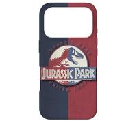 Carcasa para iPhone 17 Pro Jurassic Park Jurassic United Badge Blue and Red Design