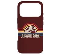 Carcasa para iPhone 17 Pro Jurassic Park Pop Stripe Rex Silhouette Classic Logo