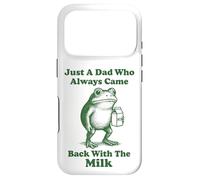 Carcasa para iPhone 17 Pro Just A Dad Who Always Came Back with The Milk Frog