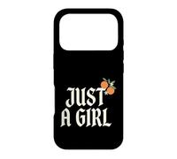Carcasa para iPhone 17 Pro Just A Girl Gothic Typography Design