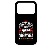 Carcasa para iPhone 17 Pro Just A Girl Who Love Christmas Funny Xmas Family