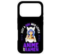 Carcasa para iPhone 17 Pro Just a Girl Who Loves Anime y Ramen Teen Girls Japan Merch