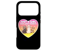 Carcasa para iPhone 17 Pro Just A Girl Who Loves Ferrets Cute Owner Pet Lover Womens