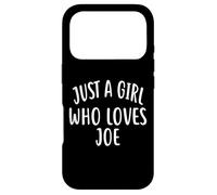 Carcasa para iPhone 17 Pro Just A Girl Who Loves Joe T-Shirt Cute Joe