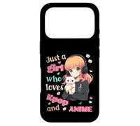 Carcasa para iPhone 17 Pro Just a Girl Who Loves KPOP Anime Cute Merch Merchandising Cats