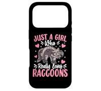 Carcasa para iPhone 17 Pro Just A Girl Who Really Loves Raccoons