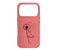 Carcasa para iPhone 17 Pro Just Breathe Dandelion Butterfly Inspirational Boho Floral