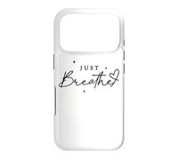 Carcasa para iPhone 17 Pro Just Breathe Mindfulness Yoga Alivio de la ansiedad