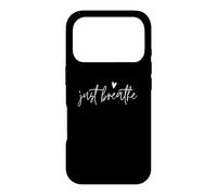 Carcasa para iPhone 17 Pro Just Breathe Yogi Yoga Mamá Amante Maestro Meditación