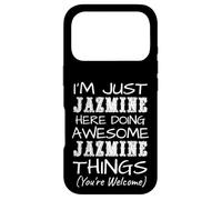 Carcasa para iPhone 17 Pro Just Jazmine Here Doing Jazmine Things Nombre
