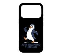 Carcasa para iPhone 17 Pro Just Waddling Through Cute Penguin Cartoon