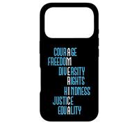 Carcasa para iPhone 17 Pro Justice Igualdad América Anti-Trump Resist Regalo Político
